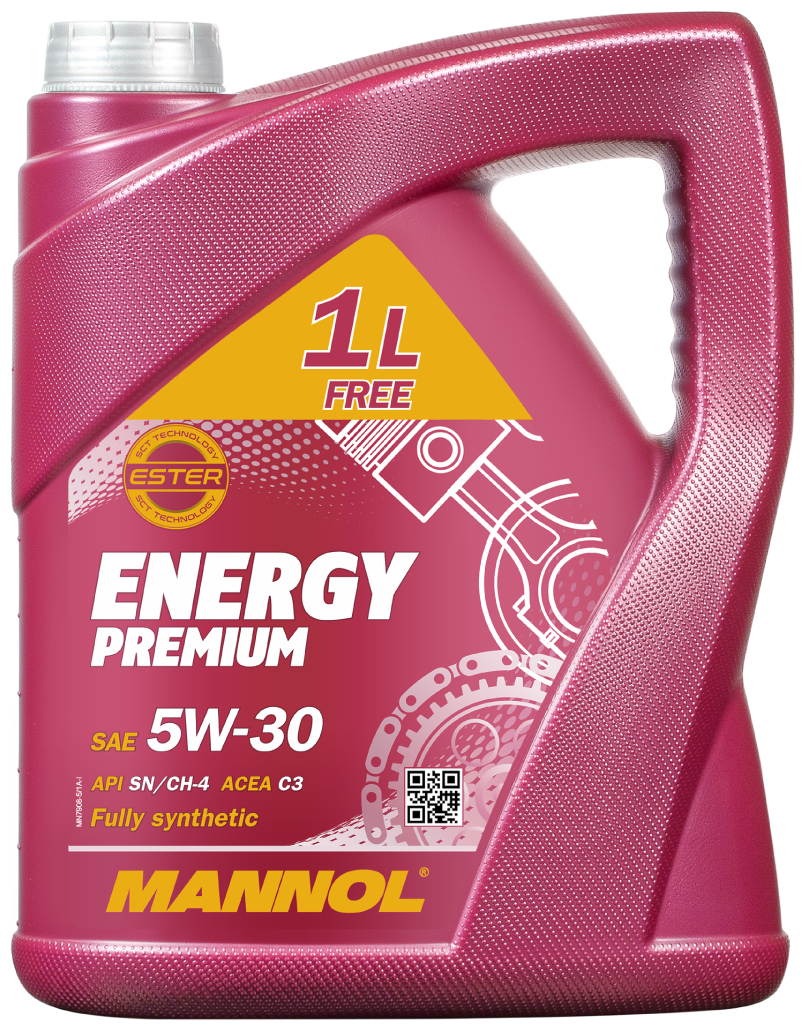 7908 MANNOL ENERGY PREMIUM 5W30 4+1 л. Cинтетическое моторное масло 5W-30