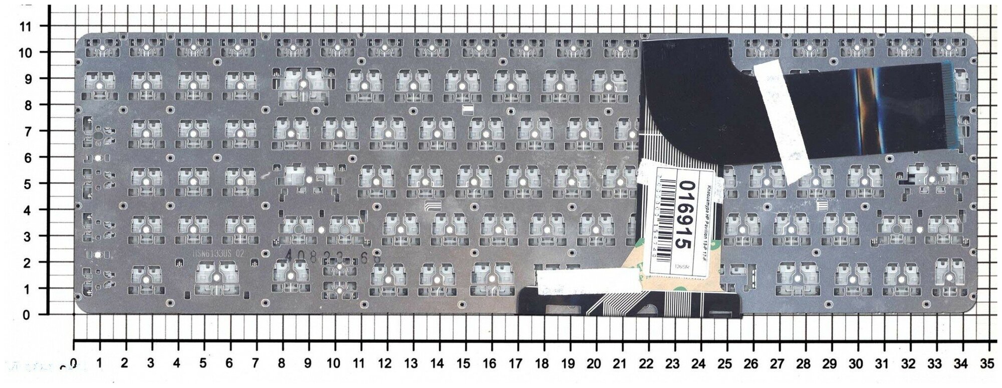 Клавиатура для ноутбука HP Pavilion 15-P021NR черная с подсветкой