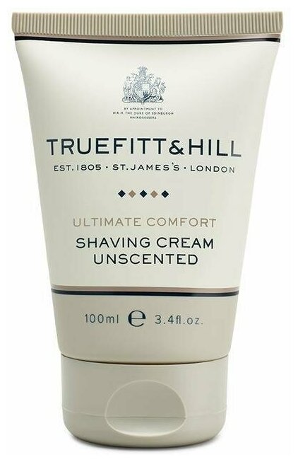 TRUEFITT&HILL Крем для бритья для чувствительной кожи в тюбике Ultimate Comfort Shaving Cream 100 мл