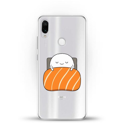 фото Силиконовый чехол суши засыпает на xiaomi redmi note 7 pro andy & paul