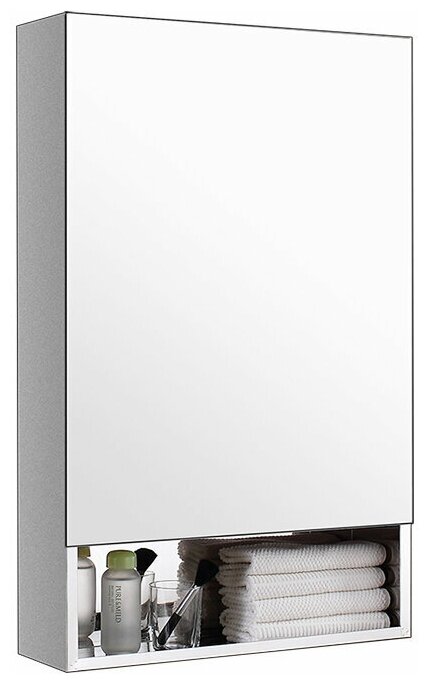 фото Шкафы с зеркалом для ванной Smart Bird W5070WH-1D