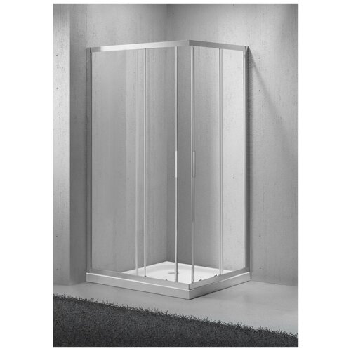 Душевой уголок BelBagno Sela 120х90 SELA-AH-2-120/90-P-Cr профиль Хром стекло рифленое