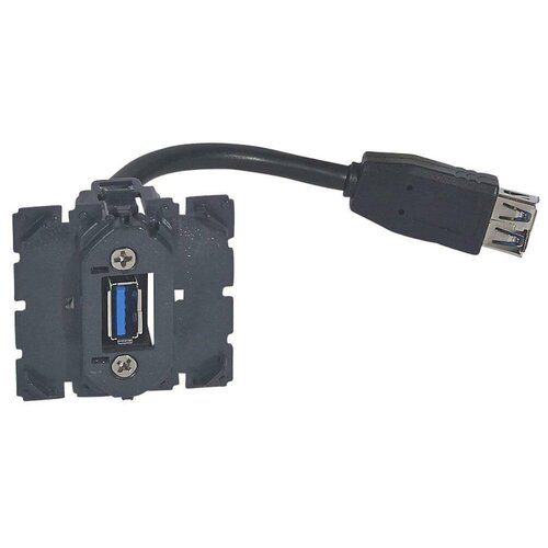 Розетка USB Legrand Celiane с кабелем 067372