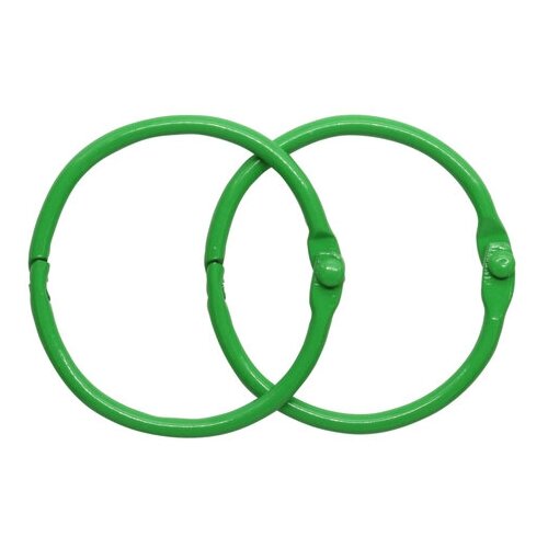 Набор колец для альбомов, цвет: зеленый, 35 мм, 2 штуки, арт. 5AS-105