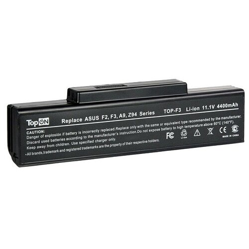 фото Аккумуляторная батарея topon для ноутбука asus bty-m68 (4400mah)