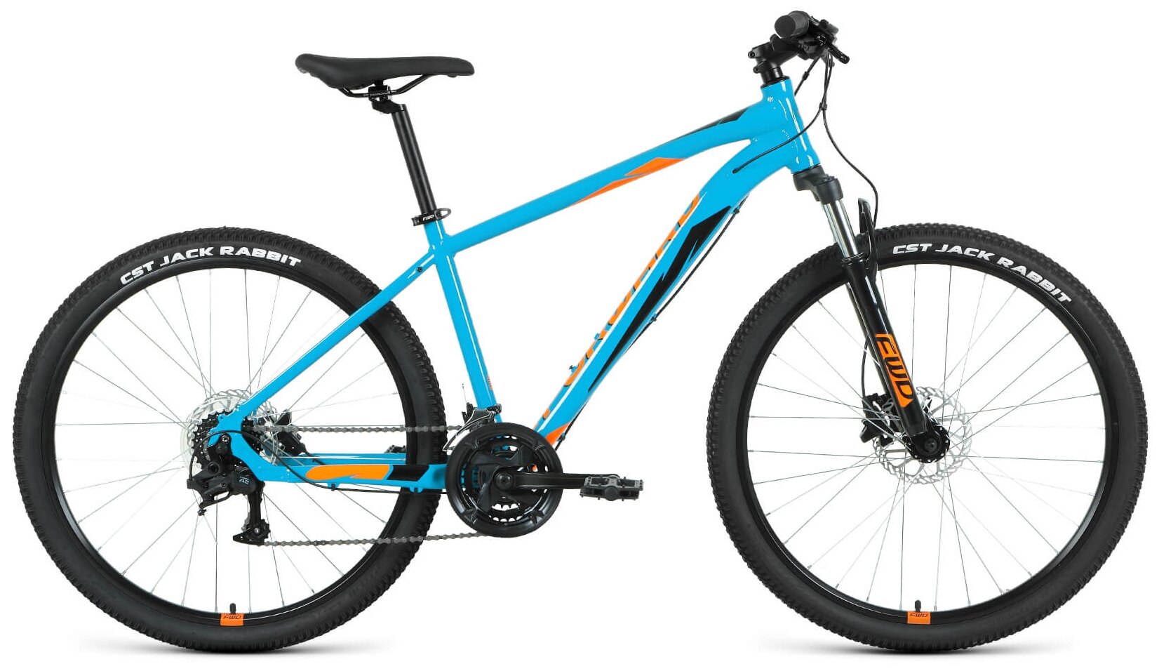 Велосипед Forward Apache 27.5 3.2 HD 2022 рост 21 бирюзовый/оранжевый