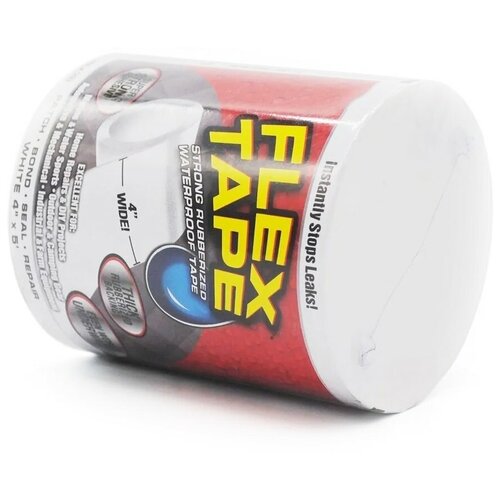 Сверхсильная клейкая лента Flex Tape (10*152 см), в ассортименте, Белый