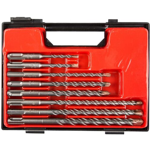 ЗУБР Набор буров SDS-plus 8 шт 5 х 110 6 х 110 6 х 160 8 х 160 10 х 160 8 х 210 10 х 210 12 х 210 мм Профессионал 29314-H8 160700₽