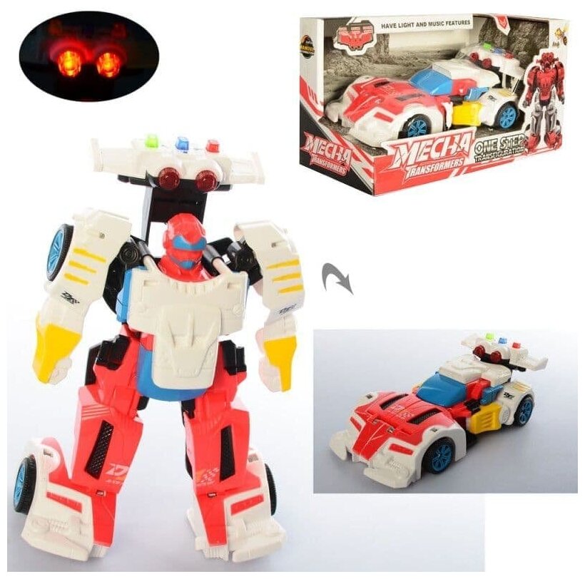 Игрушка-трансформер Big Motors Робо-машинка, красный (D622-H047A) - фото №7