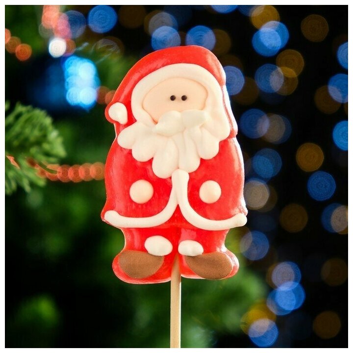 Карамель леденцовая на сахаре "Дед Мороз 3D", ассорти, 45 г - фотография № 7
