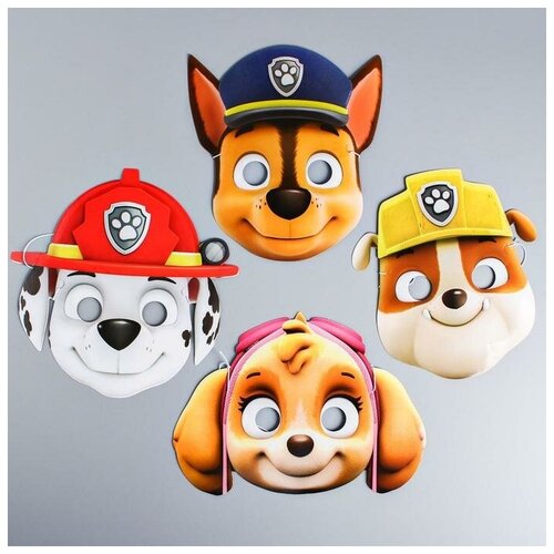 Paw Patrol Набор карнавальных масок, 5 штук, Щенячий патруль щенячий патруль игровой набор инструментов paw patrol