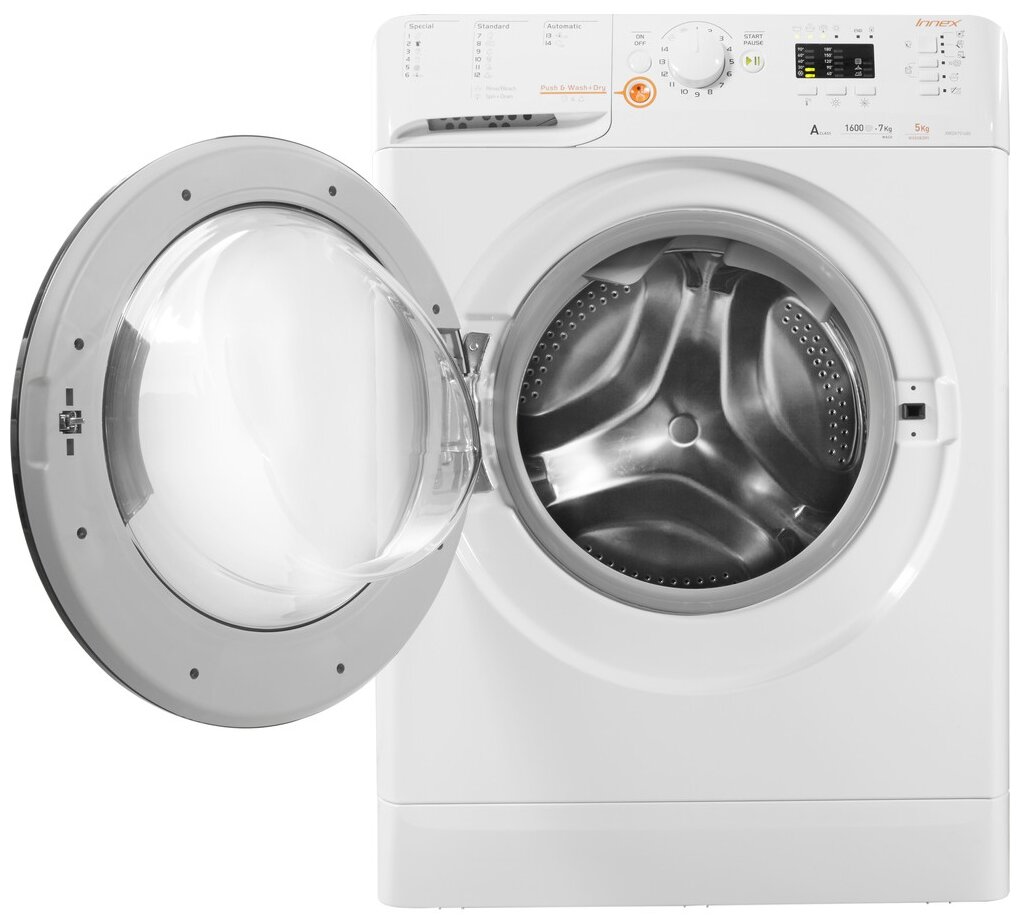 Стиральная машина Indesit Innex XWDA 751680X W EU кл.:A фронт. макс.:7кг (с сушкой) белый - фотография № 3