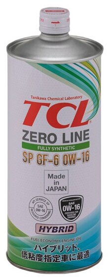 Масло моторное TCL Zero Line 0W16 1л