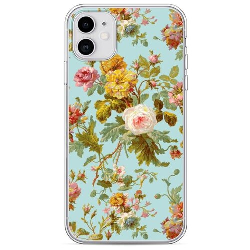фото Силиконовый чехол "цветочный узор 22" на apple iphone 11 / айфон 11 case place