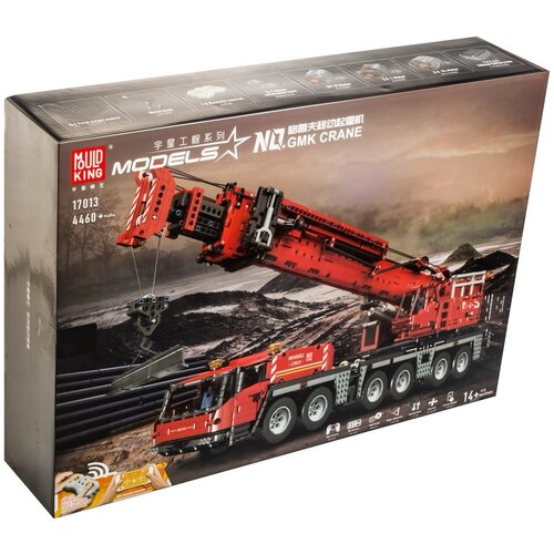 Конструктор Mould King 17013 Автокран Grove GMKкрасныйс ДУ 4460 дет 27799₽