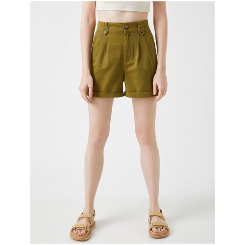 фото Шорты koton women, 1yak03210mw, цвет: khaki, размер: 40