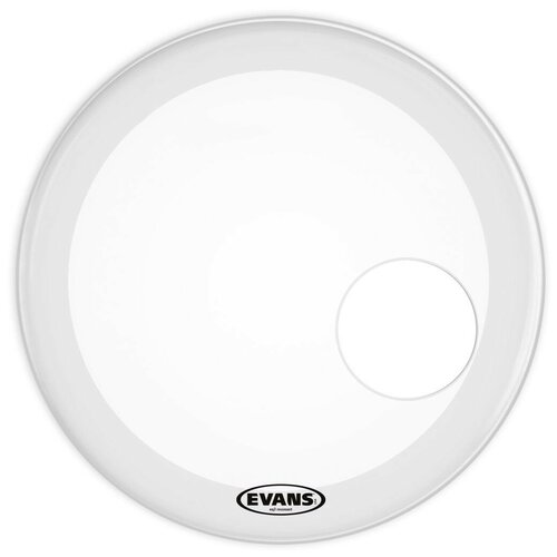 Evans BD22RSW EQ3 Resonant White 22' передний пластик для бас барабана с отверстием 5'