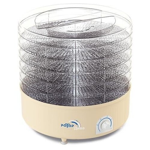 Сушилка для овощей и фруктов ротор дива СШ-007-06 прозрачные решетки 5 ур чб уп белый 521800₽