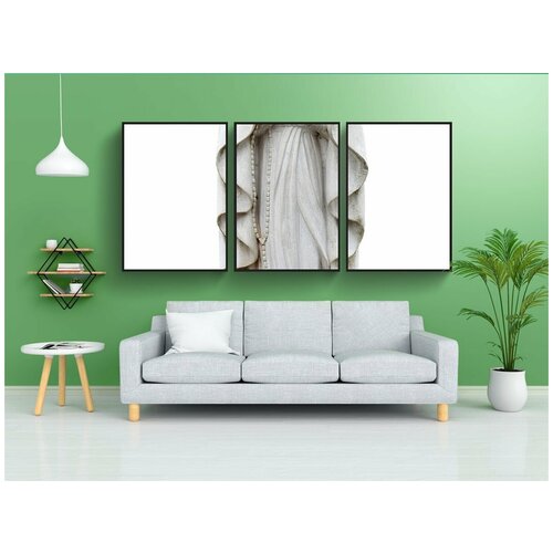 фото Набор модулных постеров для интерьера "мадонна, статуя, святой" 60x90 см. в тубусе, без рамки lotsprints