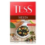 Чай черный Tess Siesta с цедрой, мятой, ароматом гуавы и лайма листовой - изображение