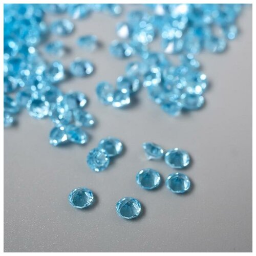 фото Декор для творчества пластик "кристаллы голубые" набор 20 гр d=0,12 см нет бренда