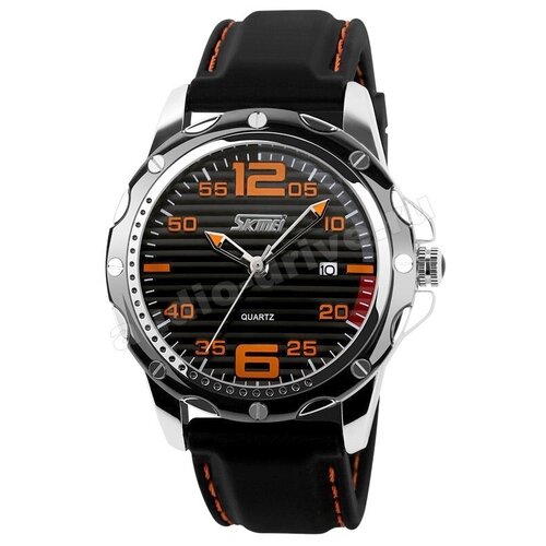Часы мужские SKMEI 0992 – Черные/Оранжевые