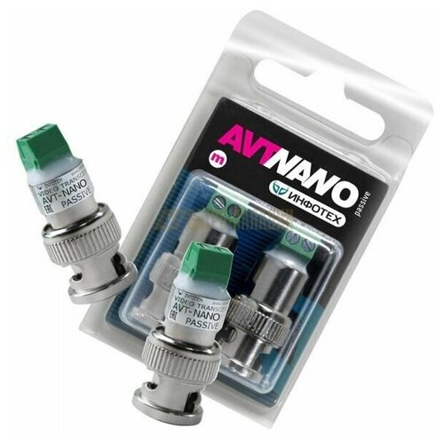 AVT-Nano Passive M комплект приемопередатчиков Инфотех 5pairs 10pieces 1ch passive balun hd bnc to rj45 connector hd cvi tvi ahd transceiver for cctv security system