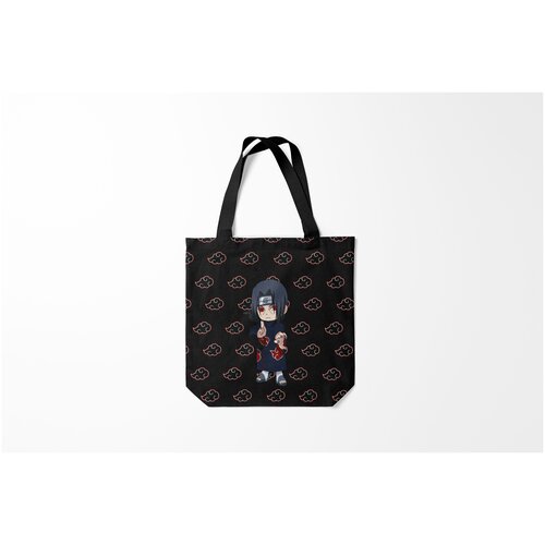 фото Сумка-шоппер / 40х40 см / аниме / итачи на фоне акацуки burnettie