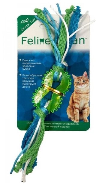 Feline Clean (Aromadog) прорезыватель для кошек "Колечко с лентами" - фотография № 4