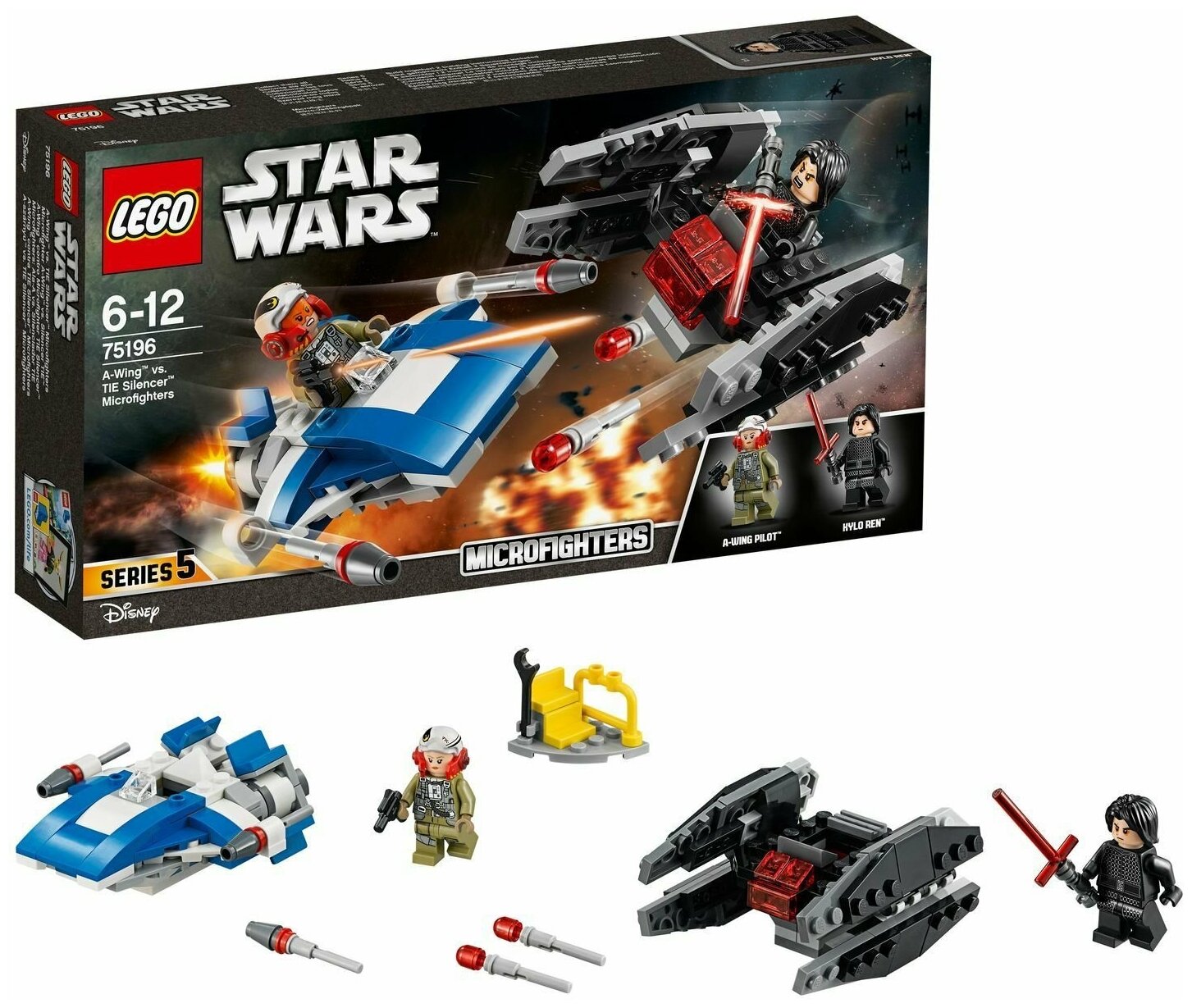 Конструктор LEGO Star Wars TM Истребитель типа A против бесшумного истребителя СИД - фото №8