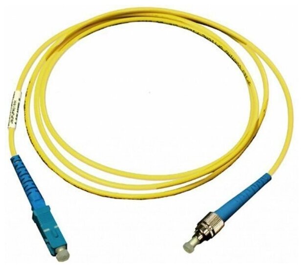Патч-корд оптический (optic patch cord) SC/UPC-FC/UPC SM 9/125мкм одномодовый (simplex) 1 метр