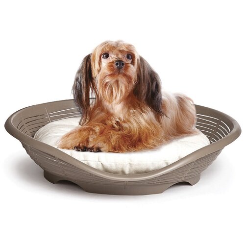 BAMA PET лежанка с подушкой PASHA 48х46х11h см, коричневый