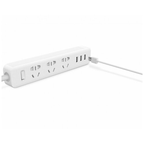 Сетевой адаптер Power Strip White (3 розетки + 3 USB-port) - NRB4027CN