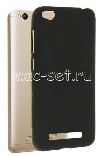 Чехол-накладка для Xiaomi Redmi 4A силиконовая черная 1.2 мм