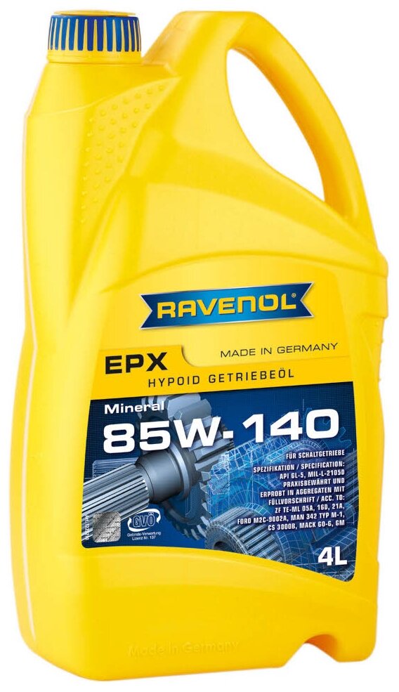   RAVENOL Getriebeoel EPX SAE 85W-140 GL-5 (4) new