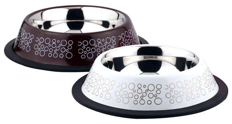 Миска для животных FOXIE Circle Bowl металлическая 700мл