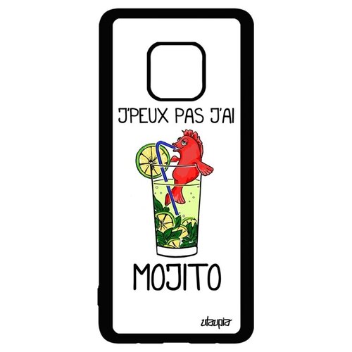 фото Красивый чехол на телефон // huawei mate 20 pro // "не могу - у меня мохито!" коктейль прикольный, utaupia, белый