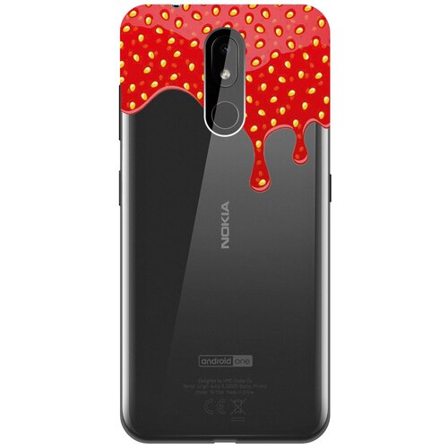 фото Силиконовый чехол на nokia 3.2 / нокиа 3.2 с 3d принтом "jam" прозрачный gosso