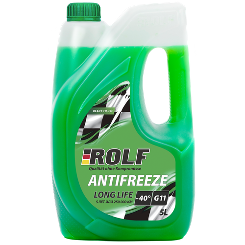 Антифриз ROLF Antifreeze G11 Green, зеленый 5 кг