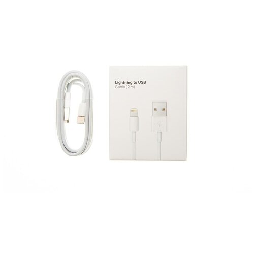 Зарядка для iPhone кабель 74YABLOKA Lightning - USB Cable (MD819ZM/A), оригинальный , белый, 2m