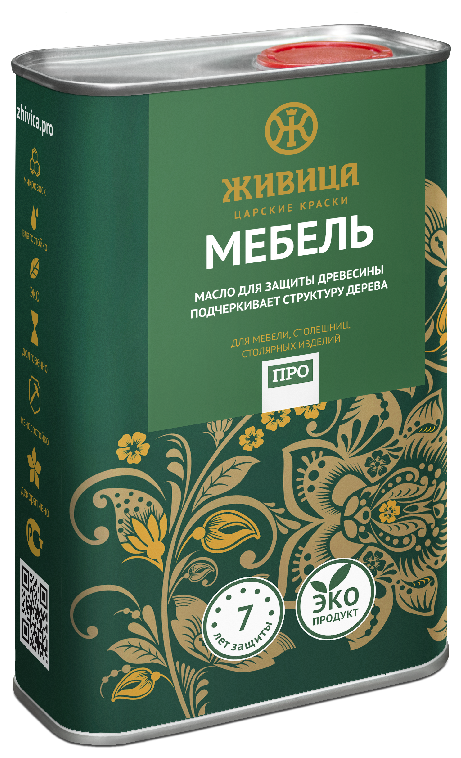 Масло с воском для мебели Живица Мебель про (1 л )