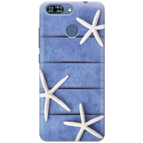 фото Re:pa накладка transparent для zte blade v9 vita с принтом "три морские звезды"