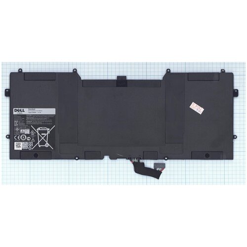 аккумуляторная батарея для ноутбука dell xps 12 9q33 7 4v 55wh c4k9v черная Аккумуляторная батарея C4K9V для ноутбука Dell XPS 12 9Q33 7.4V 55Wh черная