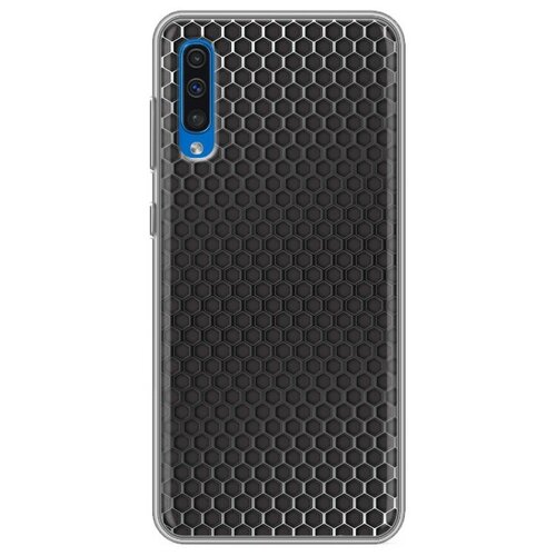 Дизайнерский силиконовый чехол для Samsung Galaxy A30s Металл