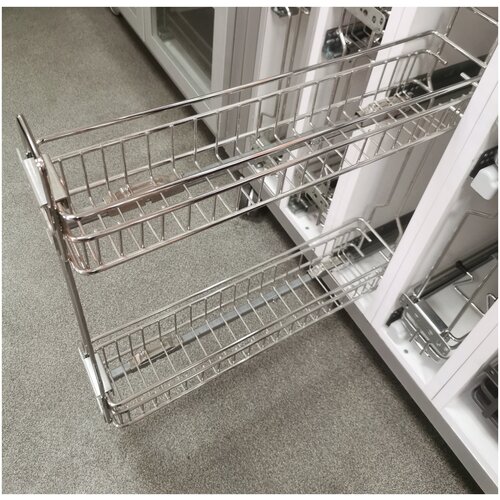 Бутылочница с доводчиком для кухни, корзина