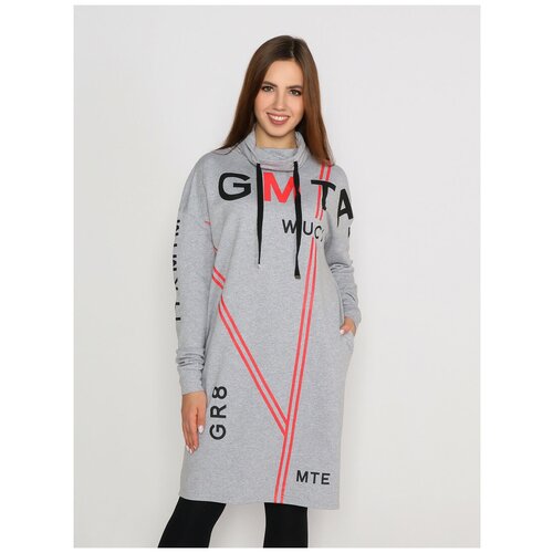 фото Платье style margo, размер 46, серый