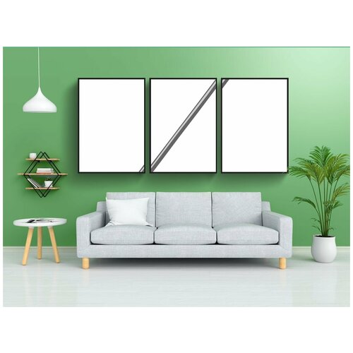 фото Набор модулных постеров для интерьера "иголка, шитье, стали" 60x90 см. в тубусе, без рамки lotsprints