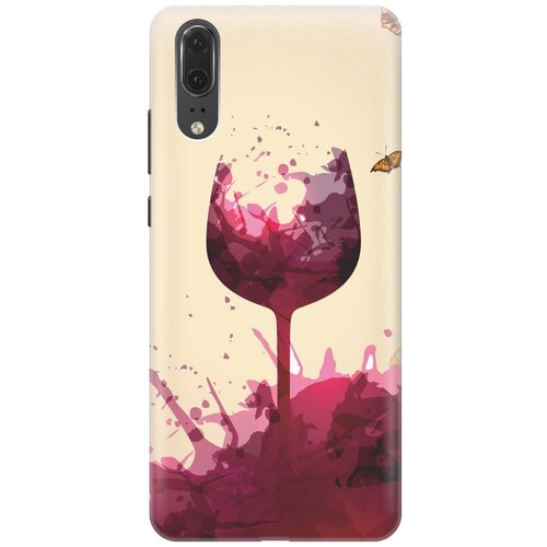 фото Re:pa накладка transparent для huawei p20 с принтом "летнее вино"