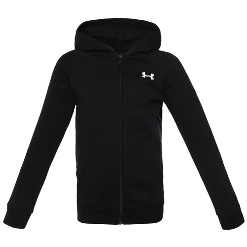 Толстовка спортивная Under Armour, размер YXL, черный толстовка under armour ua rival cotton fz hoodie дети 1357613 011 ymd