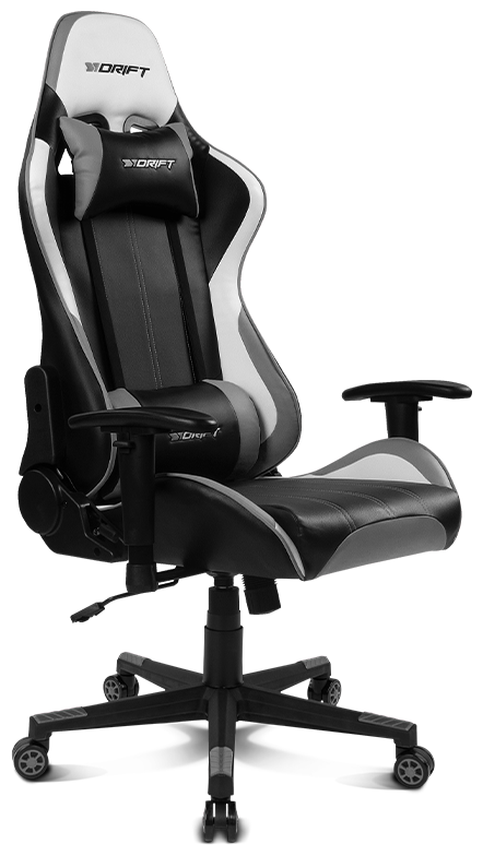 Компьютерное кресло DRIFT DR175 игровое, обивка: искусственная кожа, цвет: grey/black